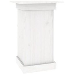 Support à fleurs Blanc 40x40x60 cm Bois de pin solide Vidaxl Blanc