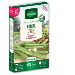 Vilmorin - Graines de Haricot Nain Plat Sorial - 20 mètres