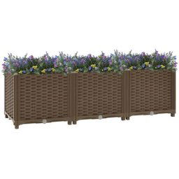 JOLI® Mode Lit surélevé 120x40x38 cm Polypropylène - Jardinière Extérieur - BAC A FLEUR TOP23887