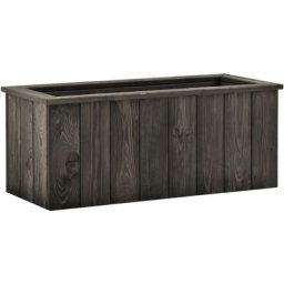 Vidaxl - Lit surélevé Gris foncé 74x32x30 cm Bois de pin massif n/a