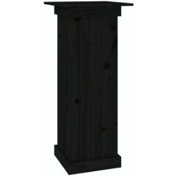 Support à fleurs Noir 40x40x90 cm Bois de pin solide Vidaxl Noir