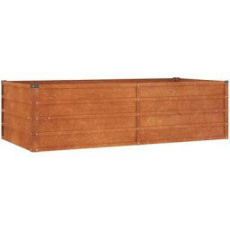Vidaxl - Lit surélevé de jardin rouillé 160x80x45 cm acier corten n/a