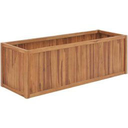 Lit surélevé de jardin 150x50x50 cm Bois de teck solide vidaXL - N/A