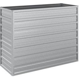 Lit surélevé de jardin 100x40x77 cm Acier galvanisé Argenté vidaXL - N/A