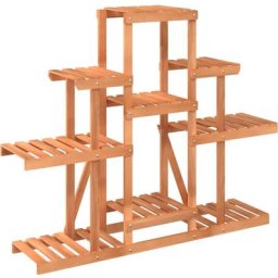 Support à fleurs 110x25x96 cm bois massif de sapin Vidaxl Light brown
