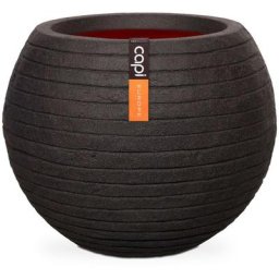 Pot à fleurs Nature Row Rond 40 x 32 cm Noir KBLRO270 Capi Black