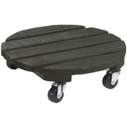 Nortene - Support à roulettes bois Flora Roll Color - 40 cm - Anthracite