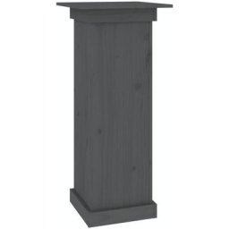 Support à fleurs Gris 40x40x90 cm Bois de pin solide Vidaxl Gris
