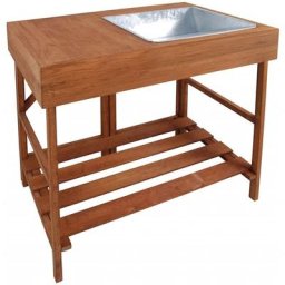 Table à rempoter en bois dur