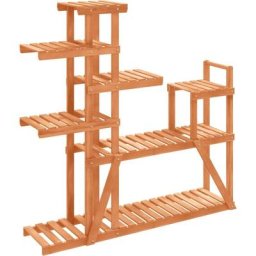 Support à fleurs 110x25x111 cm bois massif de sapin Vidaxl Light brown