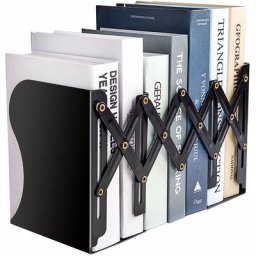 Tumalagia - Serre-Livres réglable pour Livres Lourds, Porte-Documents pour Bureau, étagère, Bureau,