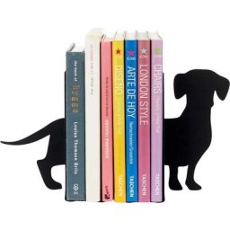 Balvi - Serre-livres en métal noir Animaux Teckel - Noir