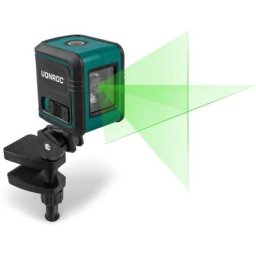 Niveau Laser. Portée de 18 mètres - Ligne verte - Autonivelant - Support de montage, sac de