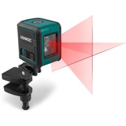 Niveau Laser. Portée de 10 mètres - Ligne rouge - Autonivelant - Support de montage, sac de