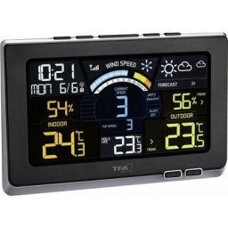 Station météo radiopilotée numérique TFA Dostmann 35.1140.01 noir S264751
