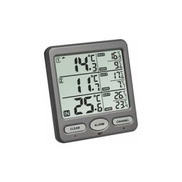 Trio Thermomètre radiopiloté anthracite - Tfa Dostmann