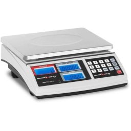 Steinberg - Balance Compteuse Précision Électronique Professionnelle Inventaire 30kg ± 1g - Blanc