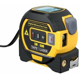 Télémètre laser 3 en 1 Règle de ruban à mesurer de 5 m Écran lcd avec compteur de distance de