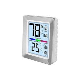 WS9460 frontal moderne avec affichage coloré, capteur tactile pour éclairage argent - Technoline