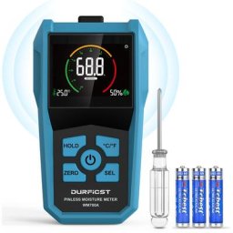 Testeur Humidité Bois Durficst Testeur d'Humidité Murs, Testeur Humidité Mur sans Aiguille Avec
