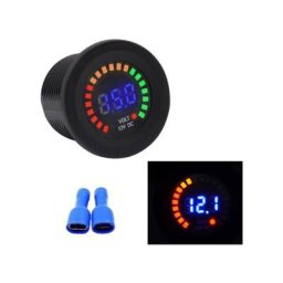 Voltmètre Jauge 12vDC Voiture Couleur led Affichage Numérique Voltmètre Jauge 12vDC Tension Jauge