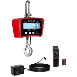 Peson Lcd Balance Professionnelle Suspendue À Grue 1000Kg Précision 200G F - Rouge