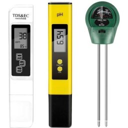 Harry - ph Mètre, tds ppm Mètre, Soild ph Testeur [Version Améliorée], 3 en 1 pour l'utilisation de