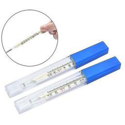 2 Pcs Medical Mercury Glass Thermomètre Adulte Bébé Température Corporelle Mesure