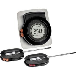 Tfa Dostmann - 14.1513.01 Thermomètre de barbecue alarme, capteur filaire, application gratuite,