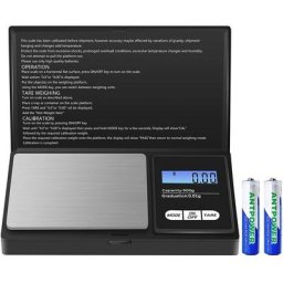 Balance de Précision, 500g/0.01g, Balance de Cuisine, Balance de Poche Numérique Portable avec