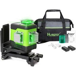 503CG - Niveau laser 3D avec télécommande et étui rigide -3 lignes à 360 degrés - Huepar