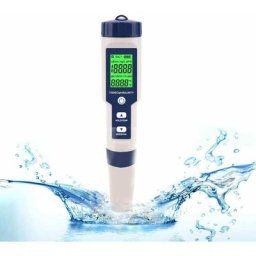 BSR - Testeur électronique de PH-mètre, 5 en 1 ph Testeur Thermomètre de poche Qualité de l'eau ph