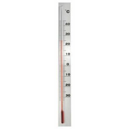 Thermomètre Mural Nature Aluminium 37cm