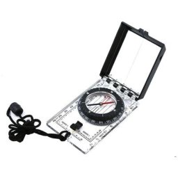 Boussole multifonctionnelle pliante avec réglage magnétique de la déclinaison pour le camping avec
