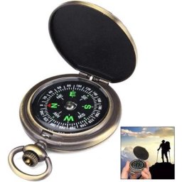 Boussole de Poche, Boussole Randonnée pour Voyage,Camping,Marche,Exploration Montre de poche à