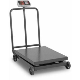 Steinberg - Balance Plateforme Mobile Pèse-Colis Professionnel Industriel led 1000kg ±200g - Argent