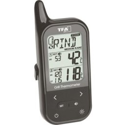 Tfa Dostmann - 14.1511.01 Thermomètre de barbecue alarme, capteur filaire, température du four et à