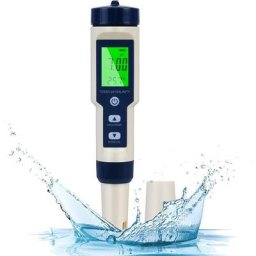 5-en-1Testeur ph Mètre Électronique, ph Mètre avec écran lcd rétro-éclairé, Testeur de qualité de
