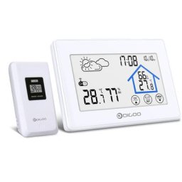 Station Météo avec Capteur lcd Prévisions météo Réveil intérieur extérieur sans fil Thermomètre