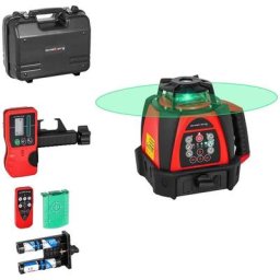 Niveau Laser En Croix Autonivelant Automatique Rotatif ø 500 m Vert Mallette - Rouge
