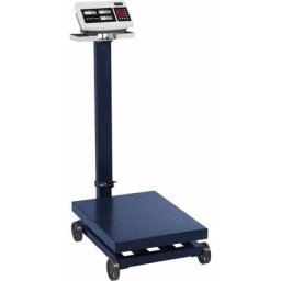 Steinberg - Balance Plateforme Pèse-Colis Professionnel Industriel Acier lcd 600 kg ±100g - Bleu
