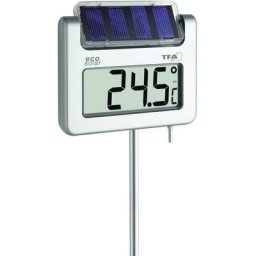 Tfa Dostmann - Thermomètre de jardin solaire Avenue argent X45973