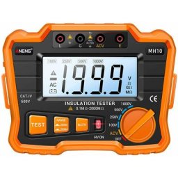 MH10 Testeur de résistance d'isolement numérique 0,1 MΩ-2000 mω Mégohmmètre rétroéclairé lcd