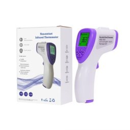Thermometre infrarouge numerique, retroeclairage intelligent a trois couleurs rappelant le