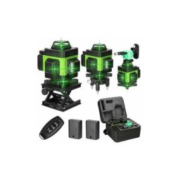 Niveau laser autonivelant 4D 16 lignes 3 rechargeable par usb - vert