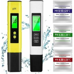 Ph Mètre,TDS&EC Mètre Température, 4 en 1 ph Testeur de qualité de l'eau avec Écran lcd