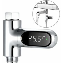 Compteur d'eau à affichage led Thermomètre de douche numérique Moniteur de température de bain