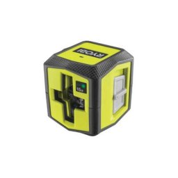 Laser croix vert - portée 15 m - précision +/- 0,5 mm - Livré avec une pince de fixation et 2 piles