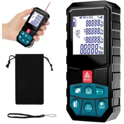 Télémètre laser numérique 120m livré Sdlogal Ecart 2mm, 20 Données, mesure de la Distance, écran