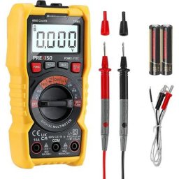 Multimètre Numérique Portable avec 6000 Compteurs, Rétroéclairage, Testeur Électrique pour Mesure